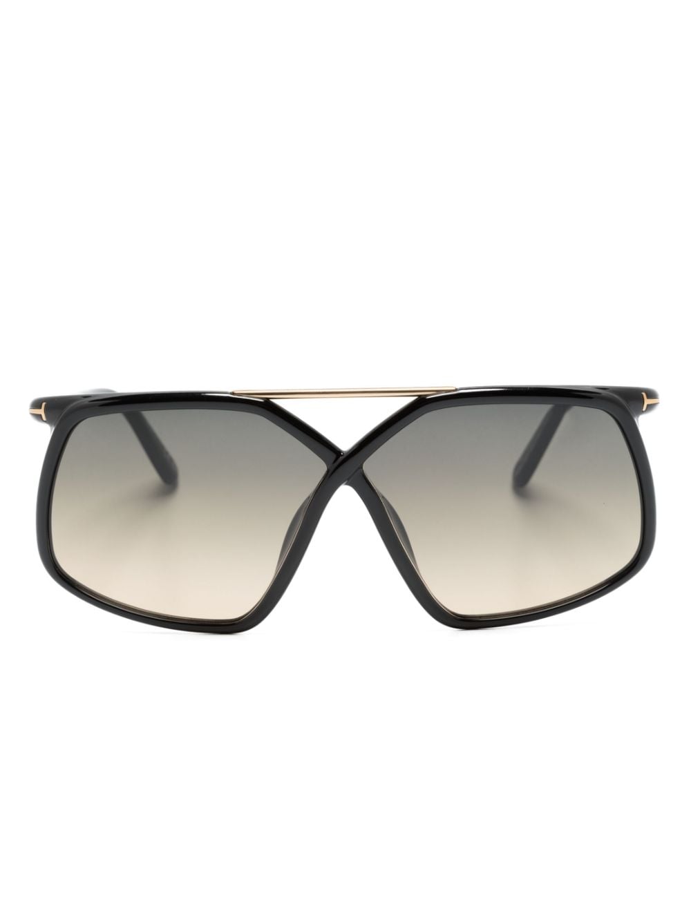 Tom Ford Meryl Oversized Sunglasses In Black