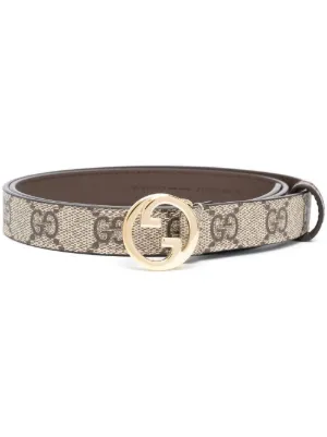 Gucci Blondie Thin Monogram Belt Farfetch