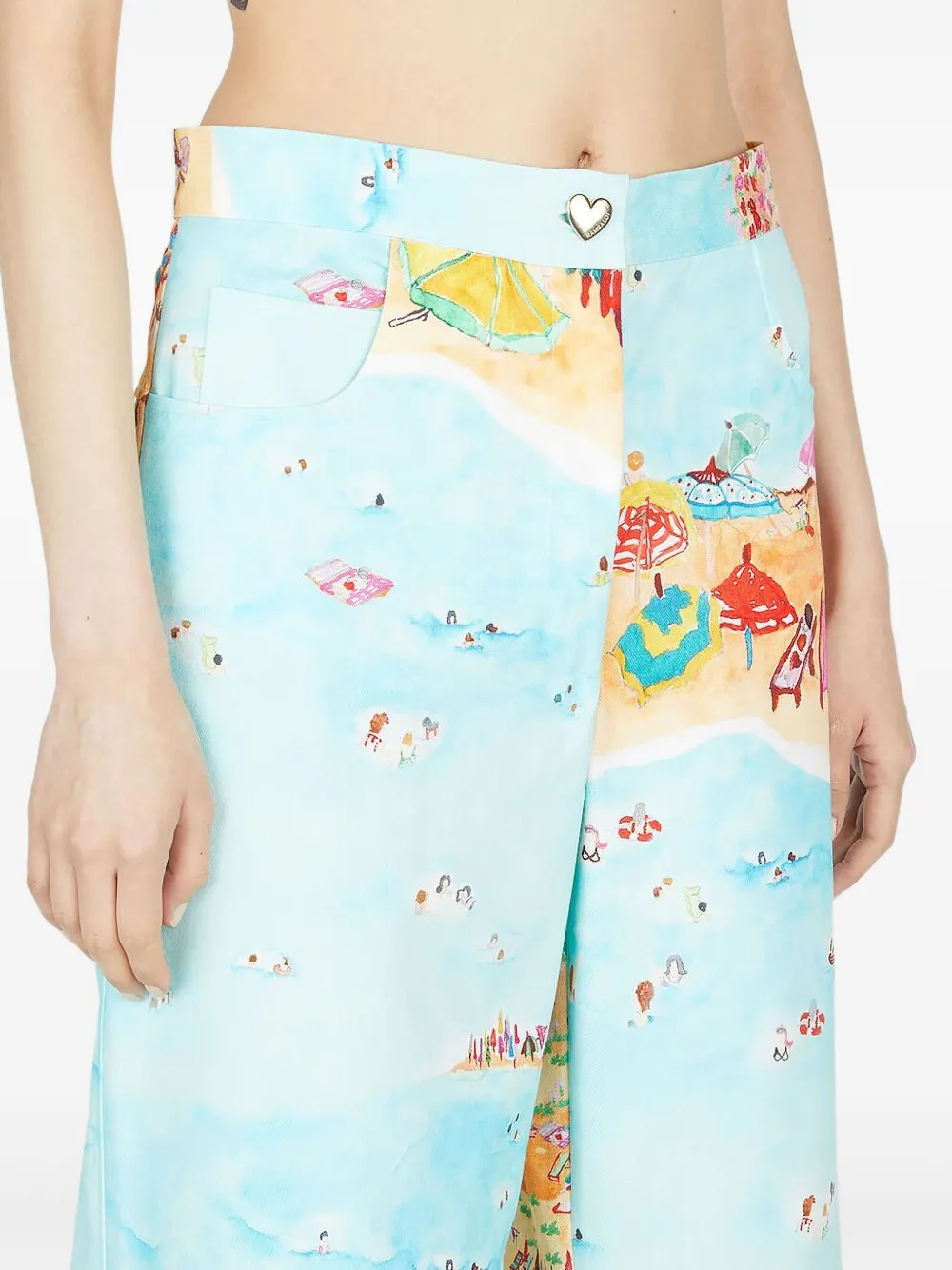 Marco Rambaldi Beach-print Trousers In Pattern