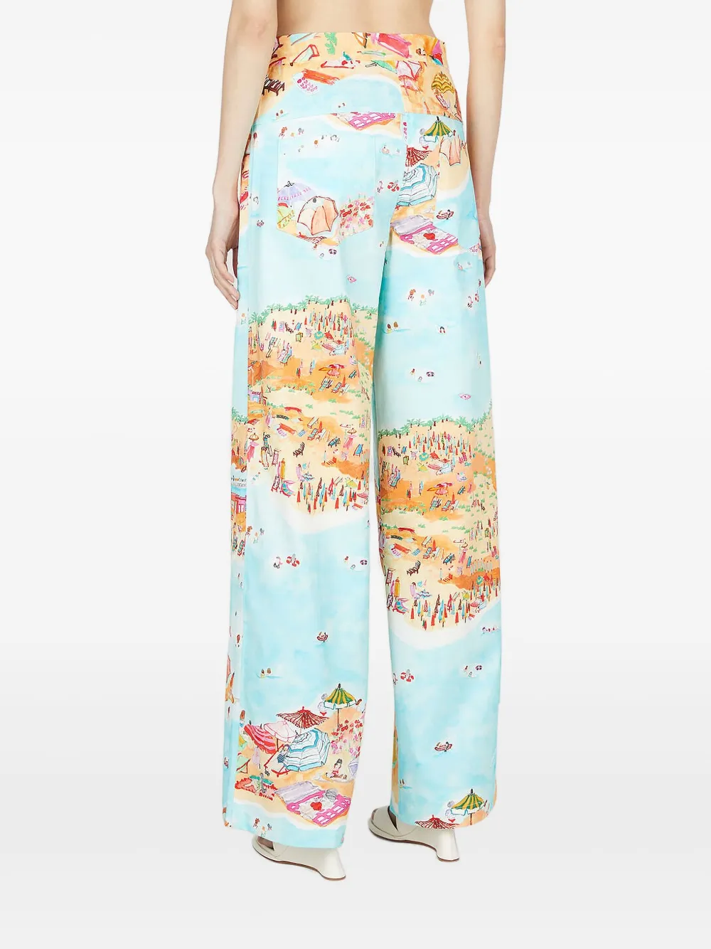 Marco Rambaldi Beach-print Trousers In Pattern
