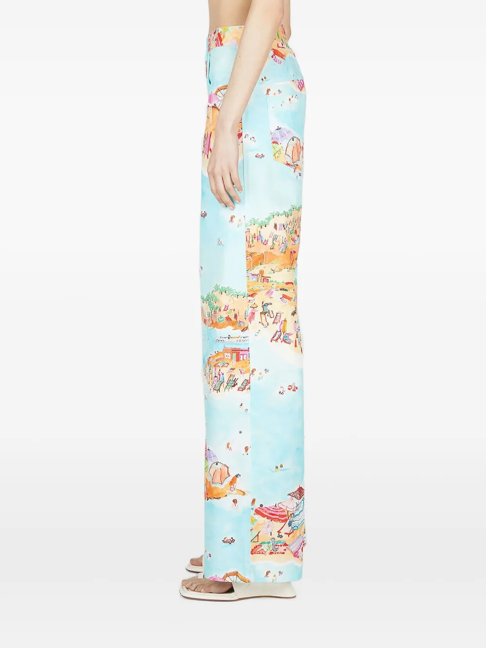 Marco Rambaldi Beach-print Trousers In Pattern