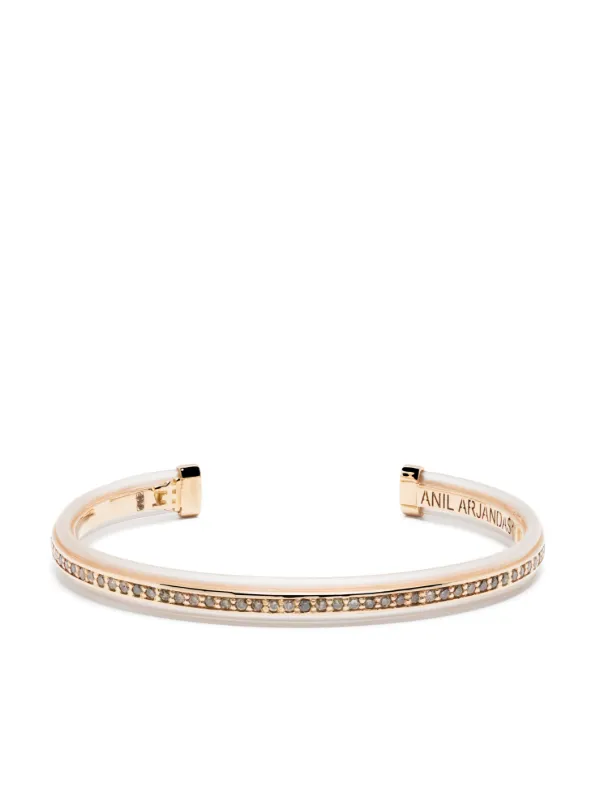 Anil Arjandas 18kt Rose Gold Protective Riviere Diamond Bracelet
