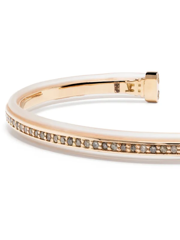 Anil Arjandas 18kt Rose Gold Protective Riviere Diamond Bracelet