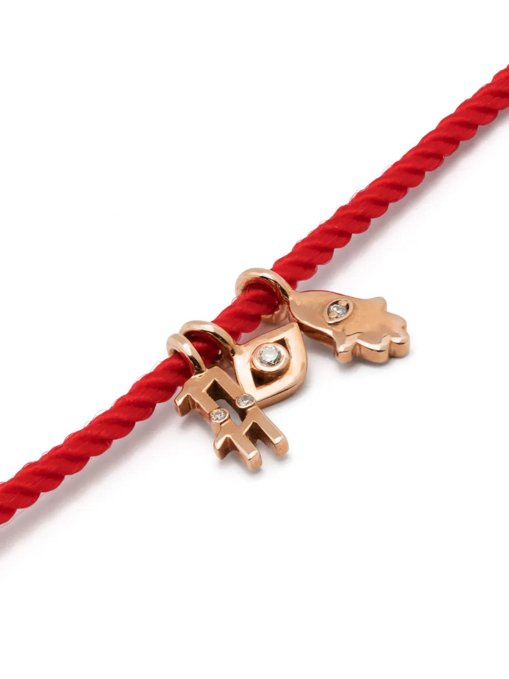 Anil Arjandas 18kt New Lucky Rotgoldarmband Mit Diamanten In Pink