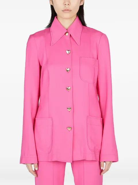 Marco Rambaldi Raffaella heart-button fitted jacket