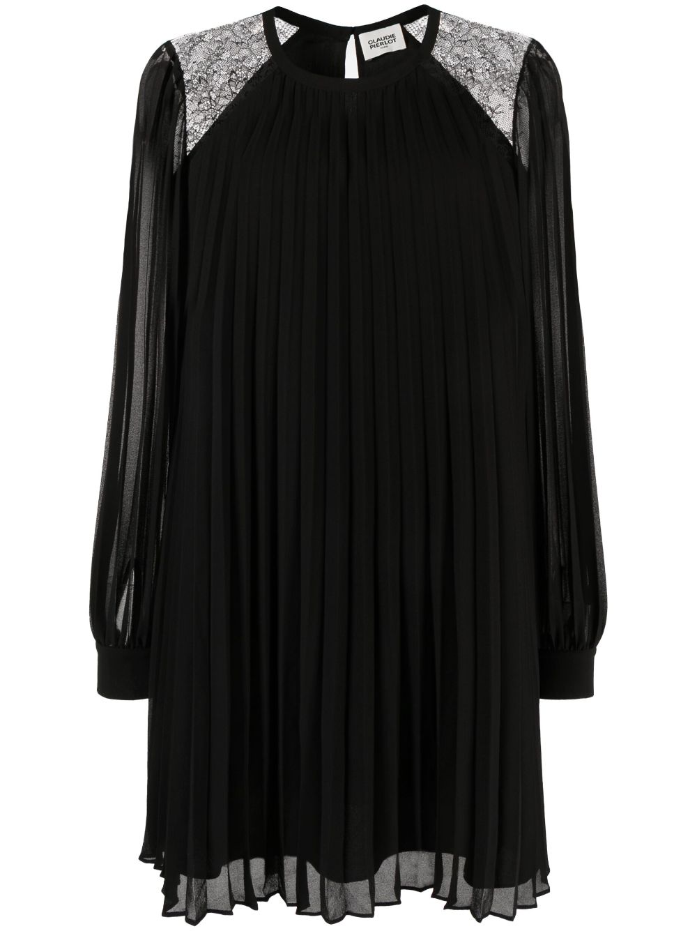 Claudie Pierlot Pleated long-sleeve Minidress - Farfetch