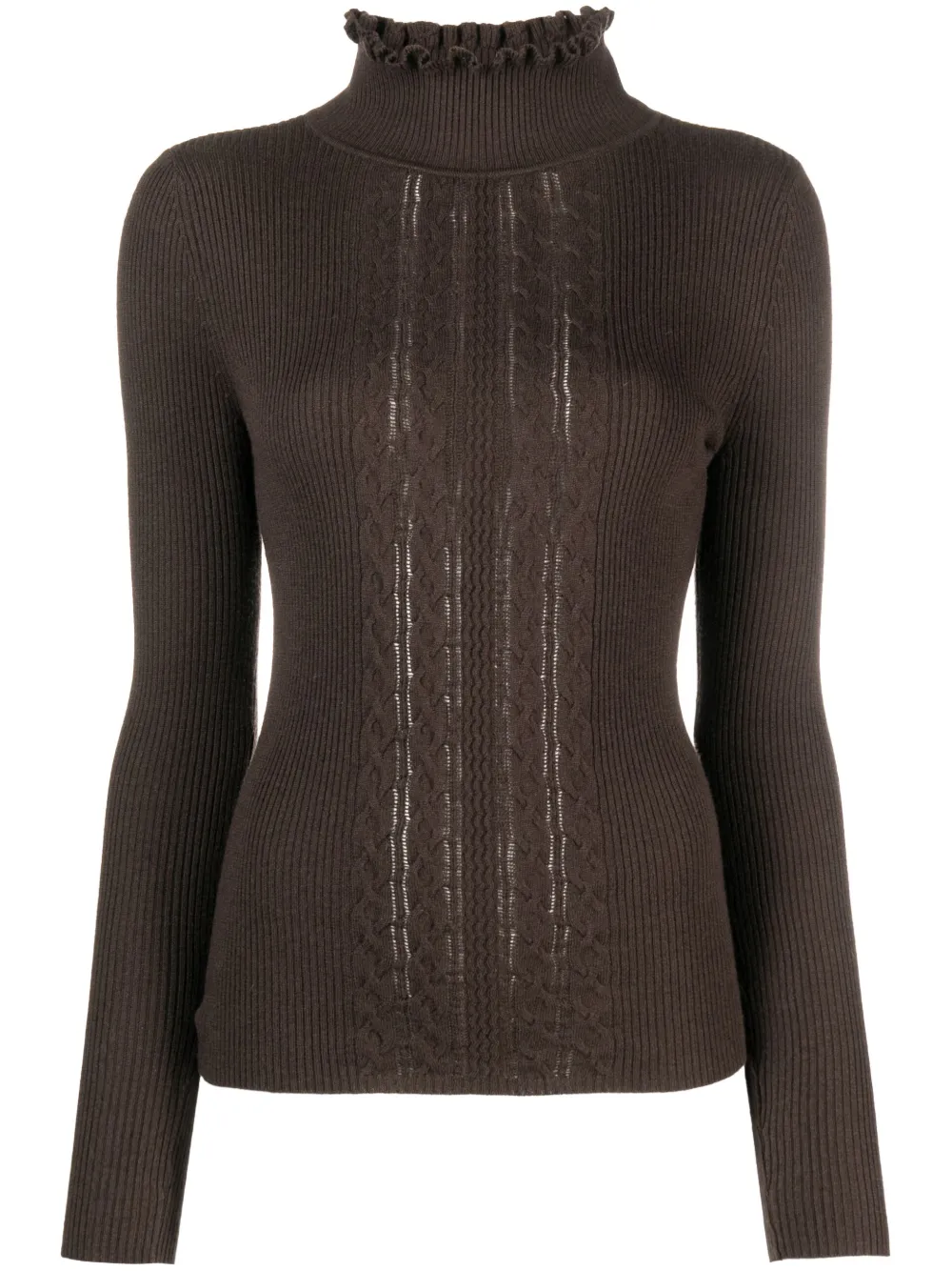 Blouse Claudie Pierlot Rouge Fleurie Taille 40 - Occasion En Parfait état