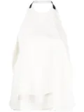 Jil Sander halterneck open-back top - White