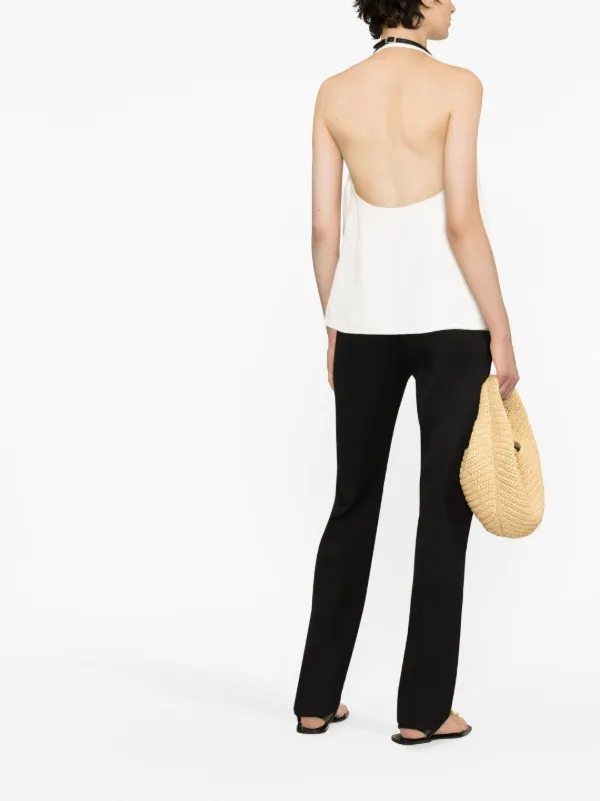 JIL SANDER Open Back Blouse Top