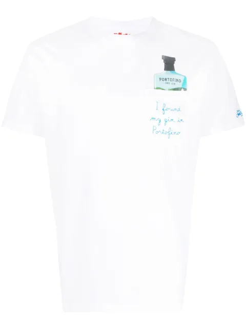 MC2 Saint Barth bottle-print cotton T-shirt
