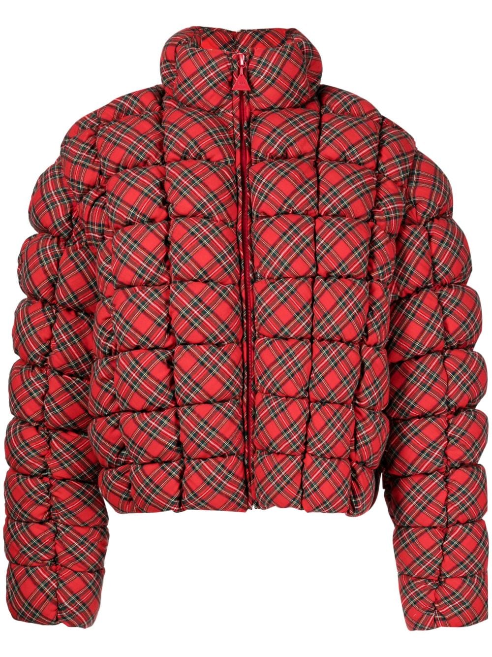 ERL Plaid Quilted Puffer Jacket - Farfetch