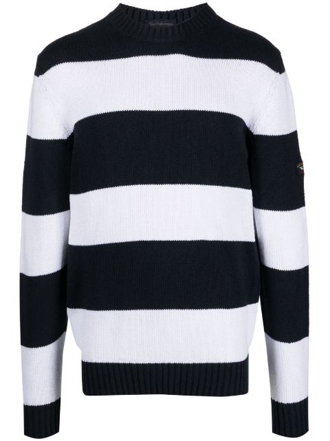 Paul & Shark stripe-print cotton jumper