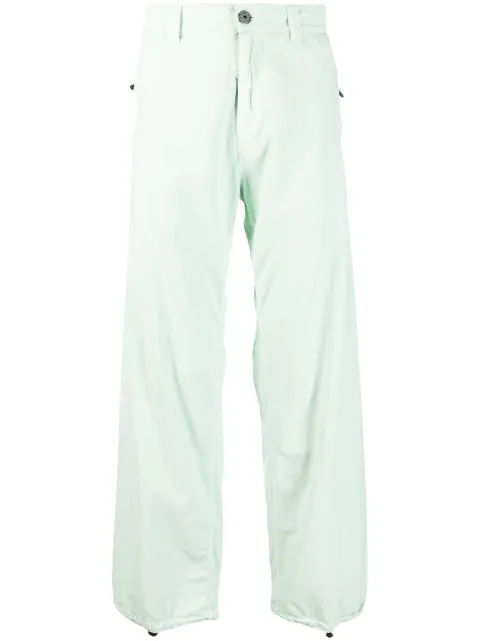 straight-leg cotton trousers