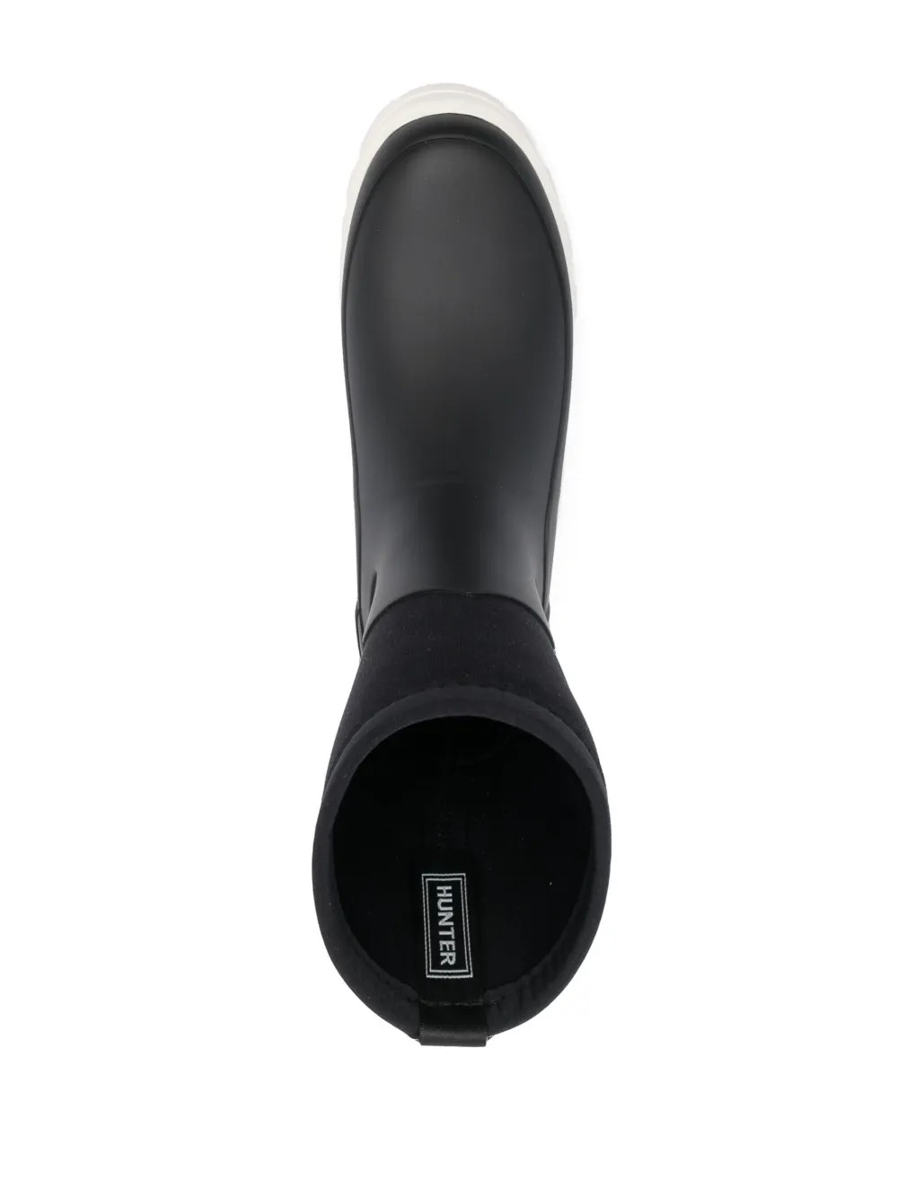 Hunter Logodetail Rain Boots In Schwarz ModeSens