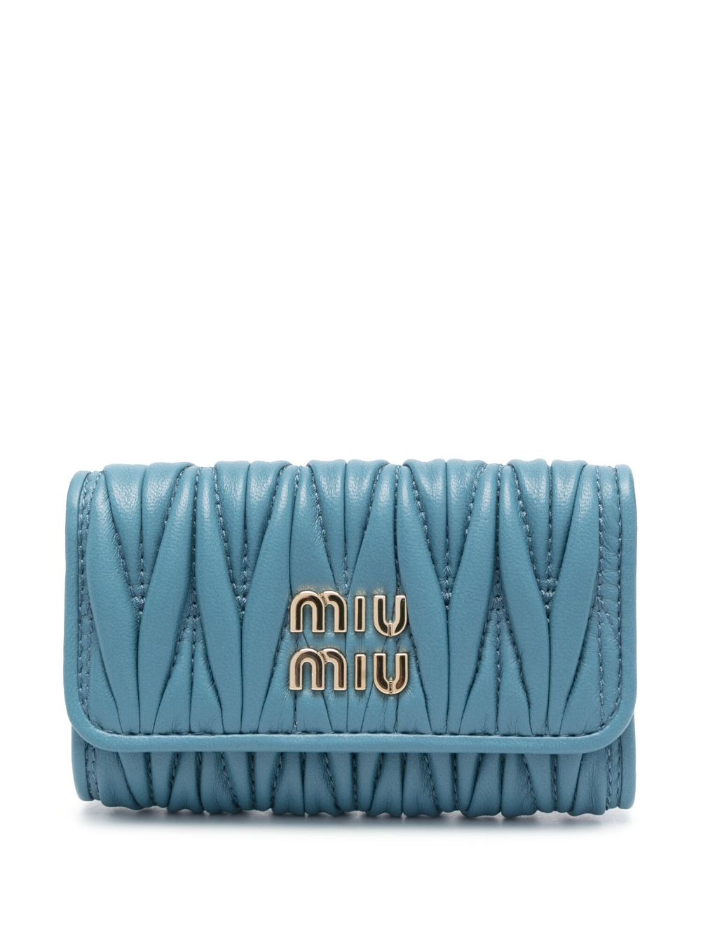 Miu Miu Matelass Key Holder Wallet Farfetch