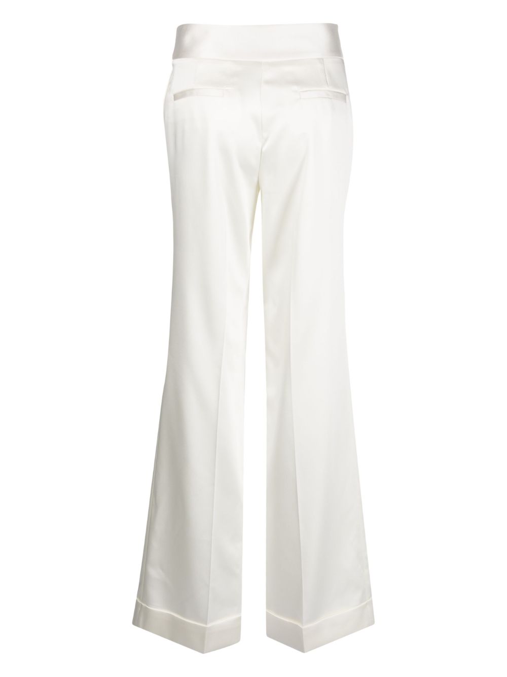 Merci Satin pressed-crease Flared Trousers - Farfetch