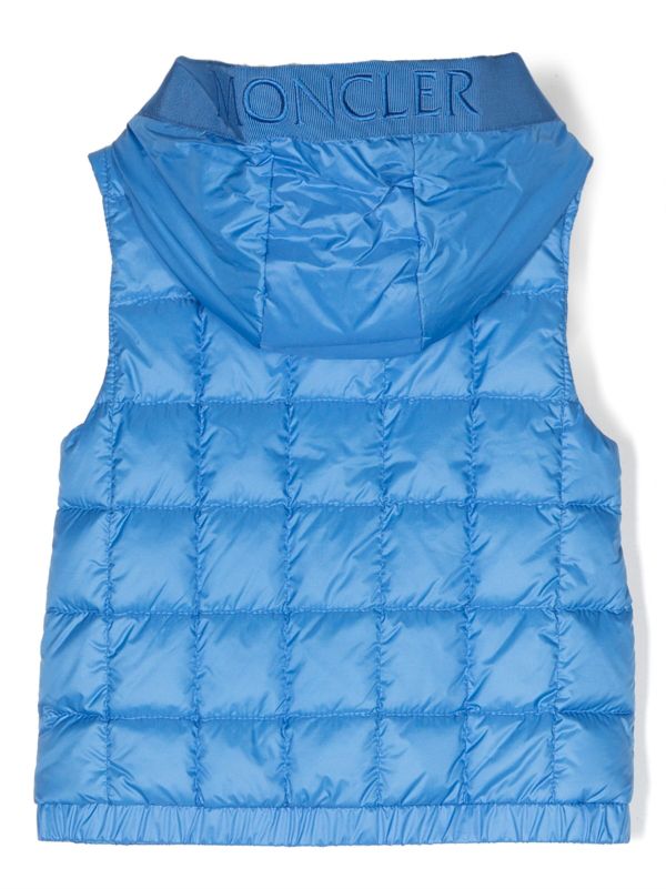 Blue shop moncler vest