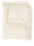 Once Milano rectangular fringed linen tablecloth - Neutrals