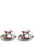 Missoni Home Nastri coffee cup and saucer (set of two) - White