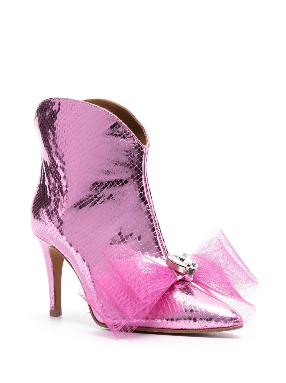 Paul Warmer x Toral Bonnie 90mm ankle boots - Roze