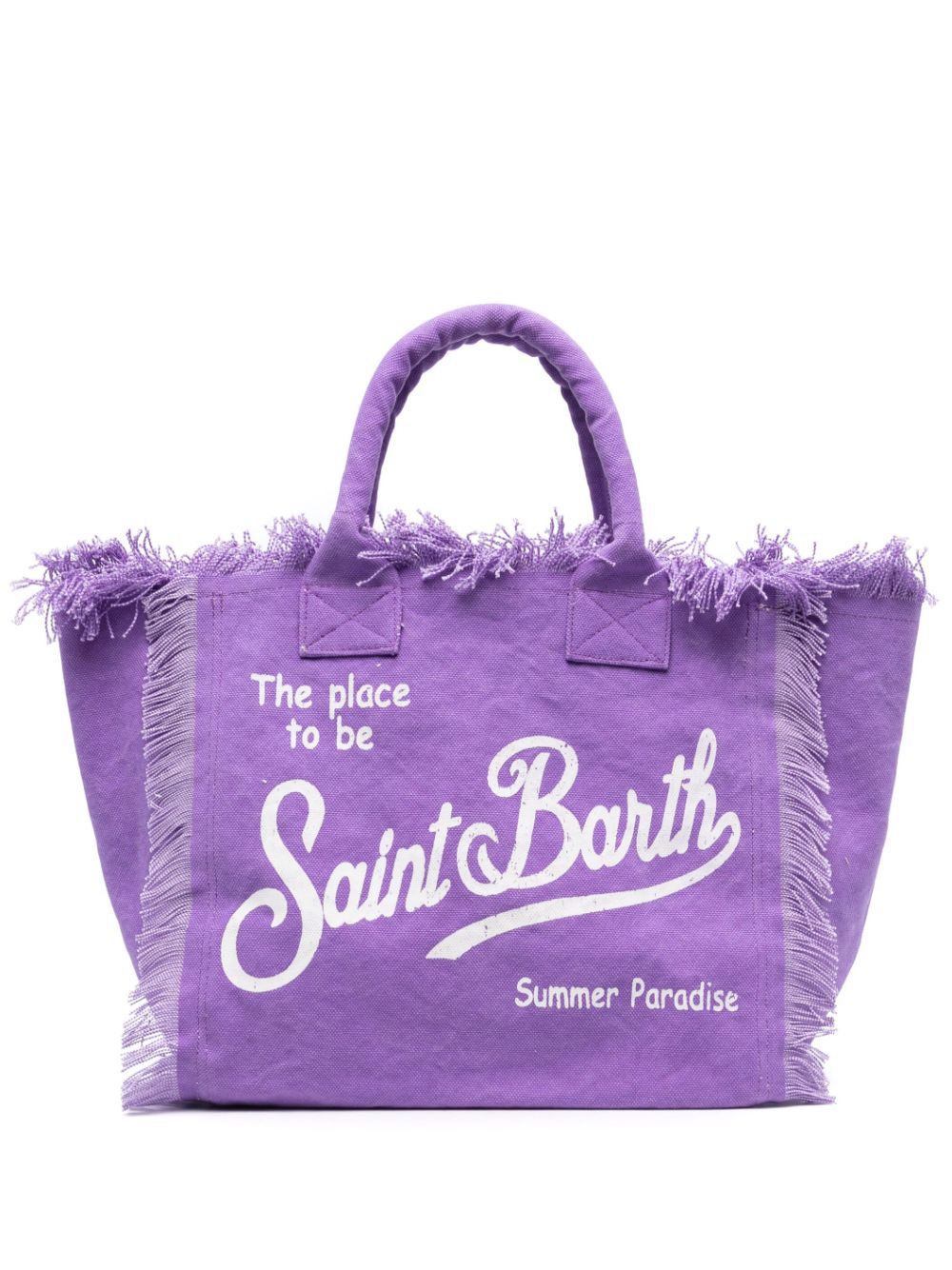 Vanity logo print beach bag