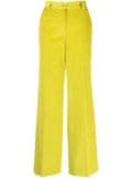 P.A.R.O.S.H. high-waisted corduroy trousers - Green