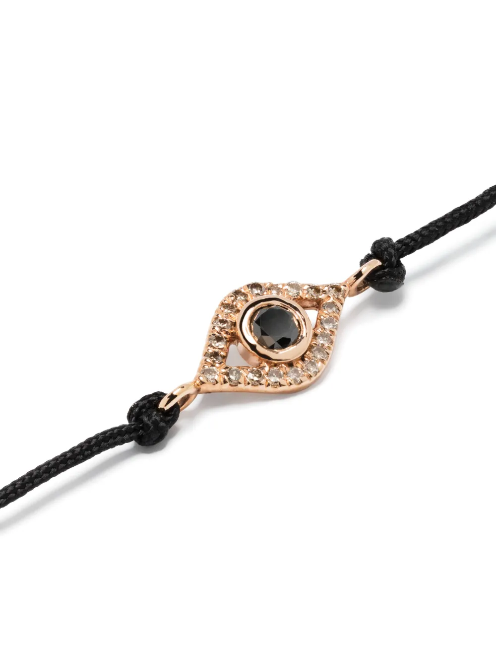 Anil Arjandas 18kt Mini Evil Eye Rotgoldarmband Mit Diamanten In Pink