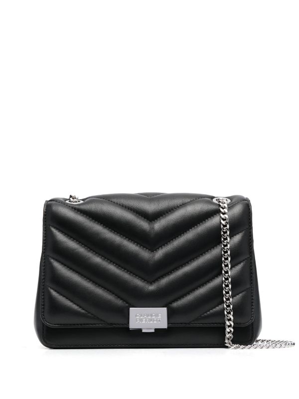 Claudie Pierlot Chevron-Quilted Leather Shoulder Bag