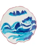 Seletti Classic on Acid Melting Landscape dessert plate - White