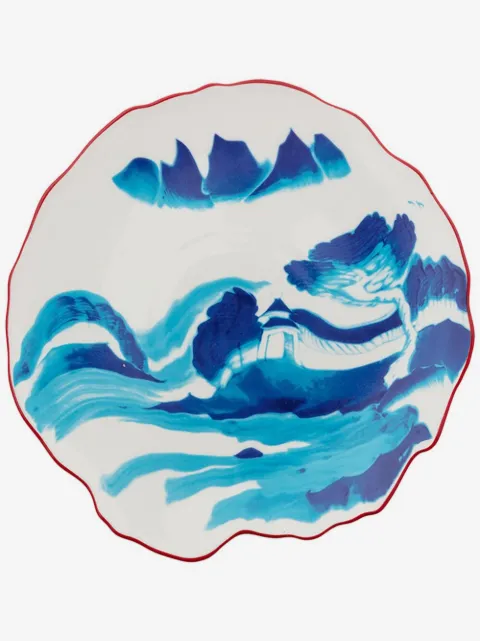 Seletti Classic on Acid Melting Landscape dessert plate
