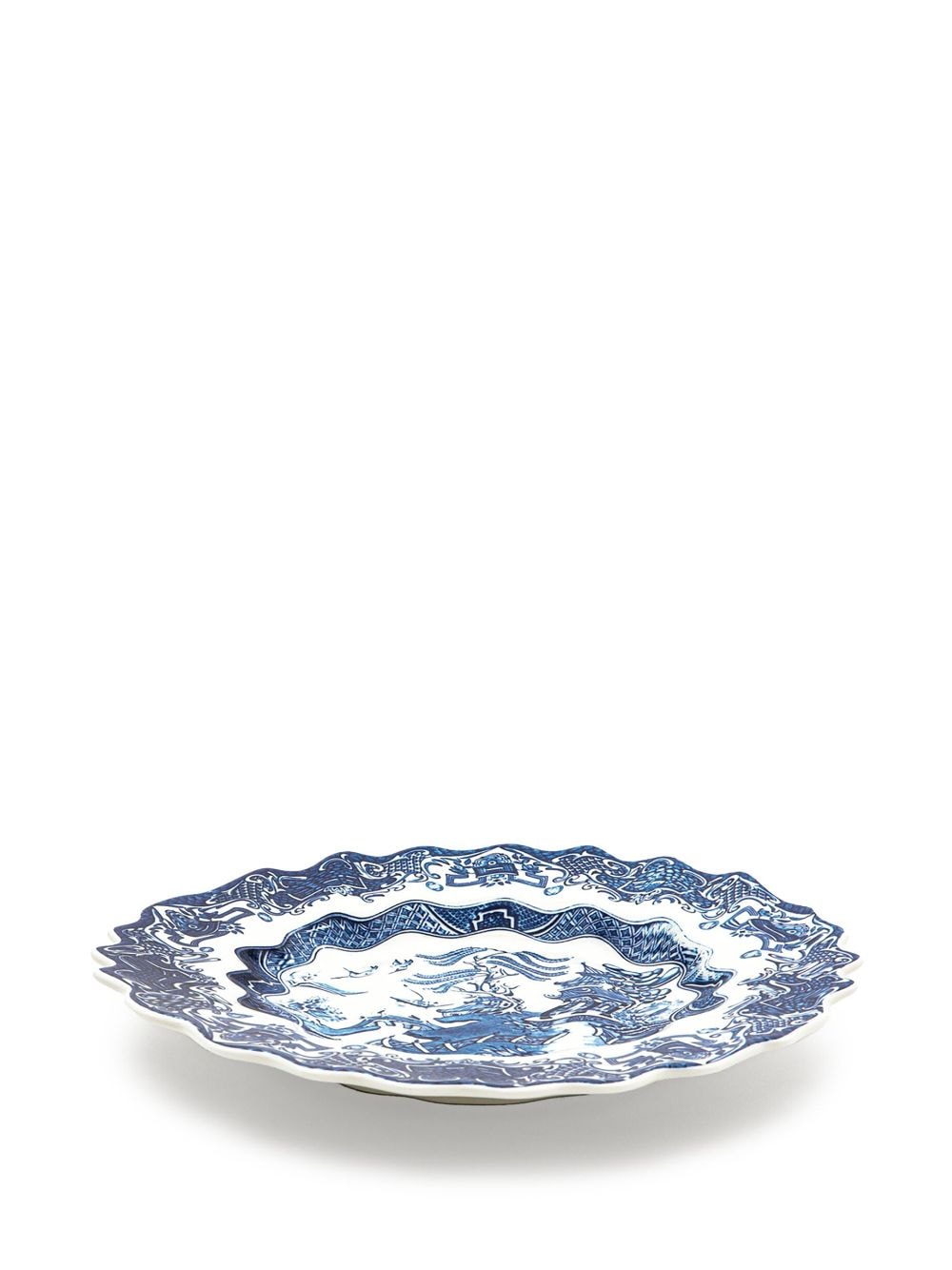 Shop Seletti Classic On Acid Willowave Dessert Plate In Weiss