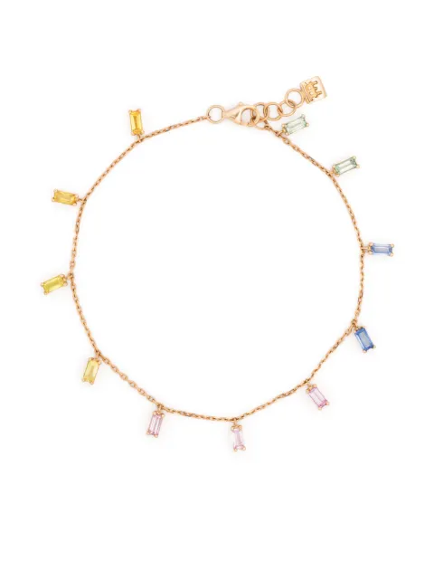 Anil Arjandas 18kt rose gold Rainbow sapphire bracelet