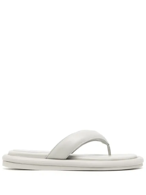 GIABORGHINI padded leather flip-flops