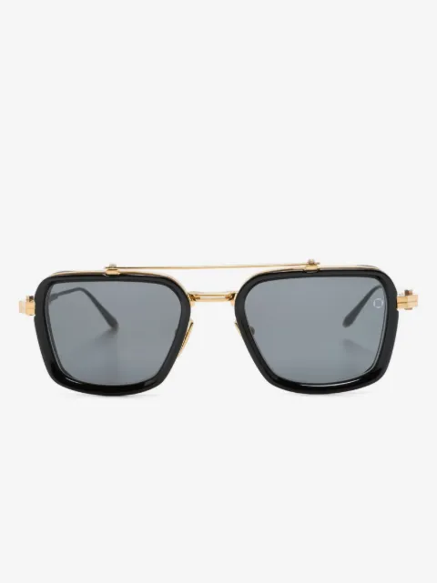 Akoni rectangle-frame tinted sunglasses