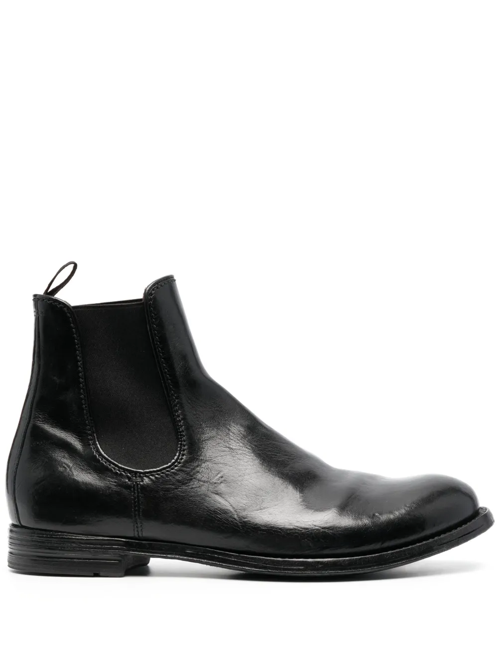 Officine Creative Anatomia Leather Ankle Boots In Black
