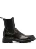 Officine Creative elasticated-panels leather boots - Brown