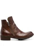 Officine Creative round-toe leather boots - Brown