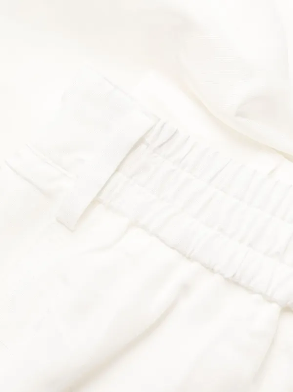 MSGM elasticated-waist Trousers | White | FARFETCH JO
