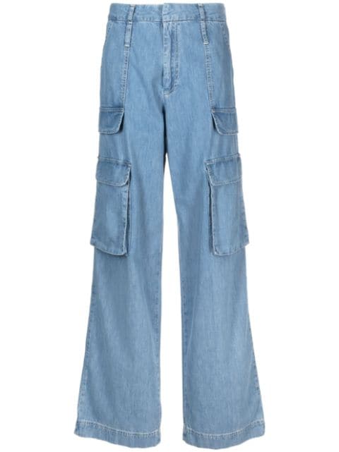 FRAME mid-rise wide-leg jeans