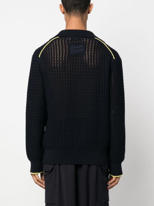 Maison Kitsuné V-neck Knit Jumper - Farfetch