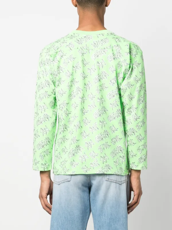 ERL ロゴ ロングTシャツ | グリーン | FARFETCH JP
