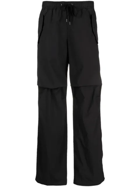 James Perse draped-detail straight-leg trousers