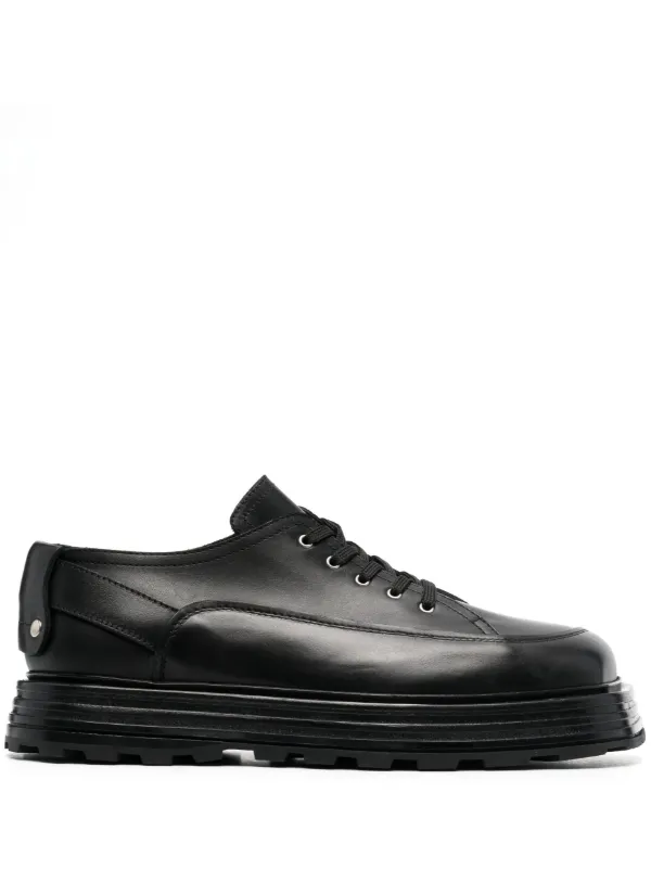 Jil Sander square-toe Leather Loafers - Farfetch