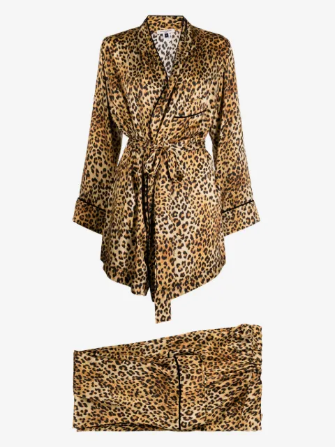 Gilda & Pearl Golden Hollywood silk pyjama set