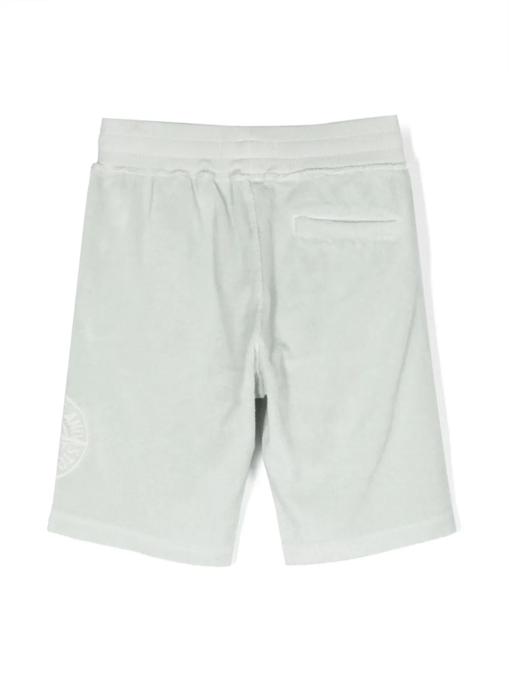 Stone Island Junior Shorts met logo-reliëf - Groen