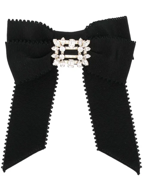Roger Vivier broche para el cabello con lazo y cristales