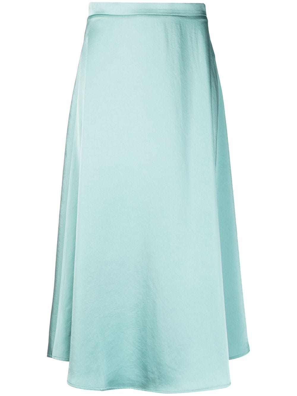 Claudie Pierlot A-line Silk Skirt In Green