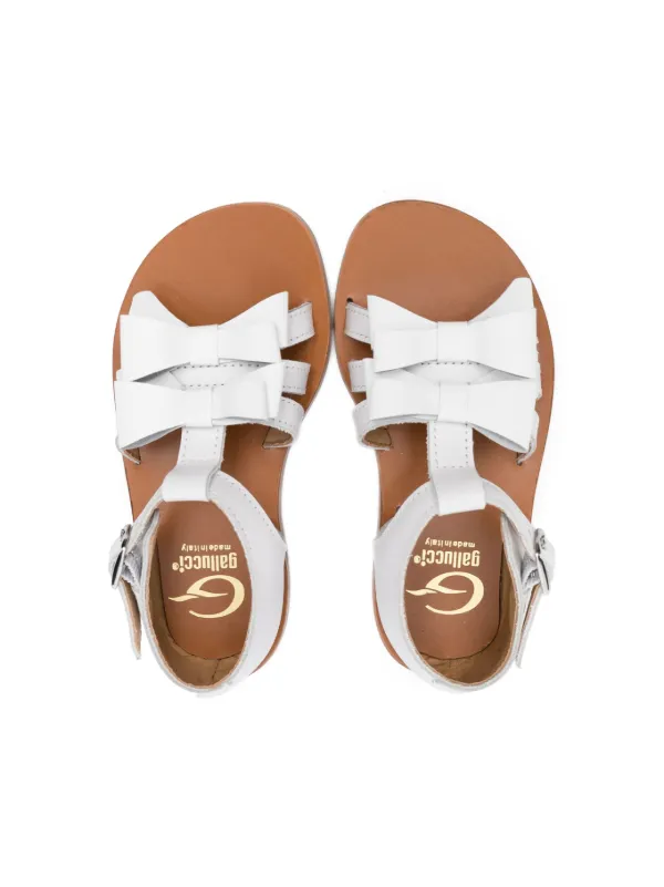 Gallucci Kids Sandali a Punta Aperta Bianco FARFETCH IT