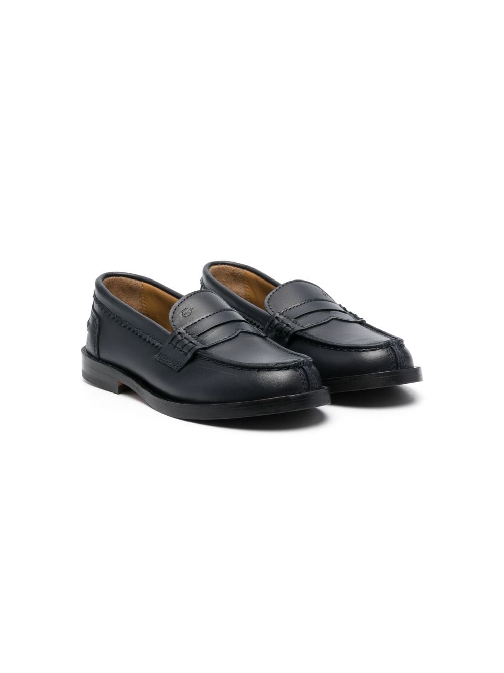 Shop Gallucci Slip-on Penny Loafers In Blue