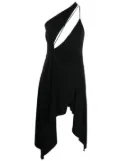 Coperni asymmetric cut-out dress - Black